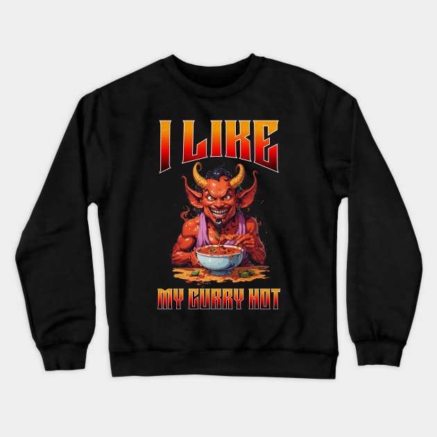 I like my curry hot Crewneck Sweatshirt by BishBashBosh